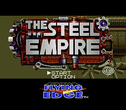 Steel Empire (USA) Title Screen